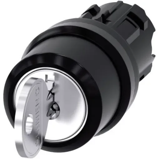 Siemens SIRIUS ACT 3SU10 3-position Key Switch Head, Latching, 22mm Cutout - 3SU1000-4BL31-0AA0 product image