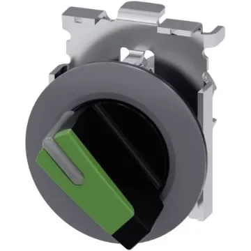 Siemens SIRIUS ACT 3SU10 Series 2 Position Selector Switch Head, 30mm Cutout - 3SU1062-2DF40-0AA0 product image
