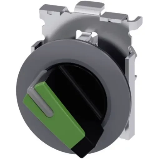 Siemens SIRIUS ACT 3SU10 Series 2 Position Selector Switch Head, 30mm Cutout - 3SU1062-2DF40-0AA0 product image