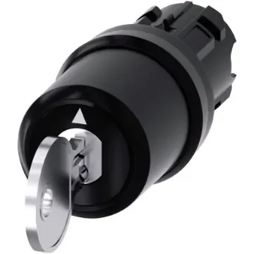 Siemens SIRIUS ACT 3SU10 3-position Key Switch Head, Latching, 22mm Cutout - 3SU1000-5JL01-0AA0 product image