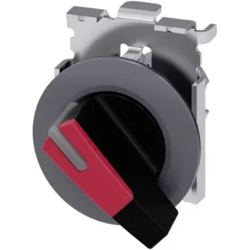 Siemens SIRIUS ACT 3SU10 Series 2 Position Selector Switch Head, 30mm Cutout - 3SU1062-2EC20-0AA0 product image