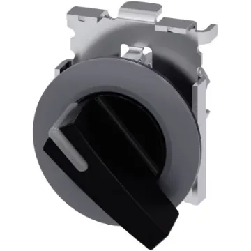 Siemens SIRIUS ACT 3SU10 Series 2 Position Selector Switch Head, 30mm Cutout - 3SU1062-2EF10-0AA0 product image