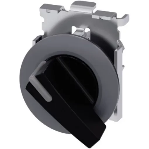 Siemens SIRIUS ACT 3SU10 Series 2 Position Selector Switch Head, 30mm Cutout - 3SU1062-2EF10-0AA0 product image