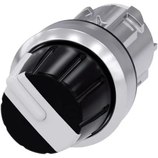 Siemens SIRIUS ACT 3SU10 Series 4 Position Selector Switch Head, 22mm Cutout, White Handle - 3SU1050-2AS60-0AA0 product image
