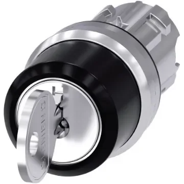 Siemens SIRIUS ACT 3SU10 3-position Key Switch Head, Momentary, 22mm Cutout - 3SU1050-4CM01-0AA0 product image