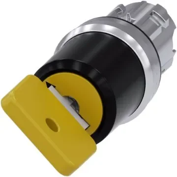 Siemens SIRIUS ACT 3SU10 2-position Key Switch Head, Latching, 22mm Cutout - 3SU1050-4JF11-0AA0 product image