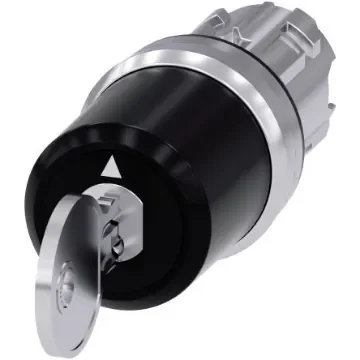 Siemens SIRIUS ACT 3SU10 3-position Key Switch Head, Latching, 22mm Cutout - 3SU1050-5PL41-0AA0 product image