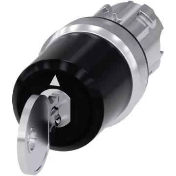 Siemens SIRIUS ACT 3SU10 3-position Key Switch Head, Latching, 22mm Cutout - 3SU1050-5JL01-0AA0 product image
