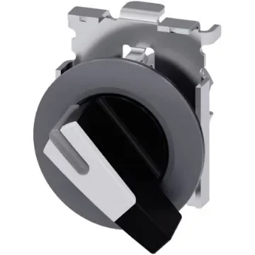 Siemens SIRIUS ACT 3SU10 Series 2 Position Selector Switch Head, 30mm Cutout - 3SU1062-2EC60-0AA0 product image