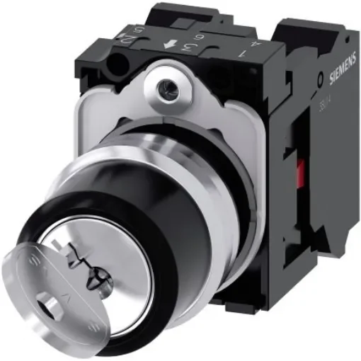 Siemens IP66, IP67, IP69 Key Switch, 2NC 2-Way - 3SU1150-4BF01-3PA0 product image