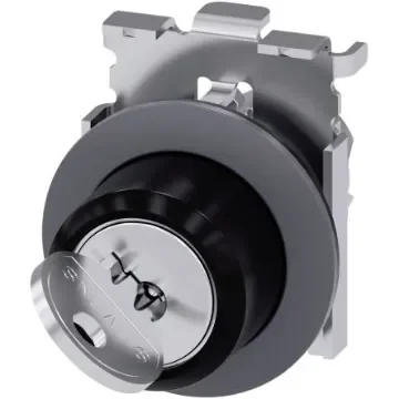 Siemens SIRIUS ACT 3SU10 2-position Key Switch Head, Latching, 30mm Cutout - 3SU1060-4LF21-0AA0 product image