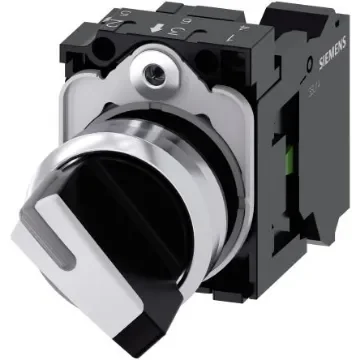 Siemens Selector Switch -, Illuminated 2 Positions - 3SU1150-2BF60-3BA0 product image