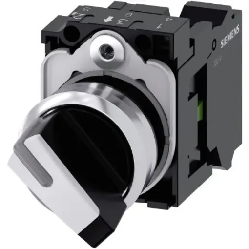 Siemens Selector Switch -, Illuminated 2 Positions - 3SU1150-2BF60-3BA0 product image