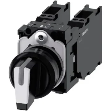 Siemens Selector Switch -, Illuminated 3 Positions - 3SU1100-2BL60-3LA0 product image