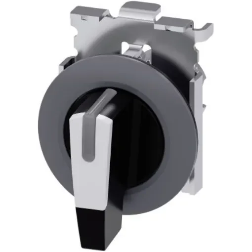 Siemens SIRIUS ACT 3SU10 Series 3 Position Selector Switch Head, 30mm Cutout - 3SU1062-2EL60-0AA0 product image