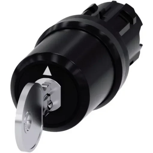 Siemens SIRIUS ACT 3SU10 3-position Key Switch Head, Momentary, 22mm Cutout - 3SU1000-5PP01-0AA0 product image