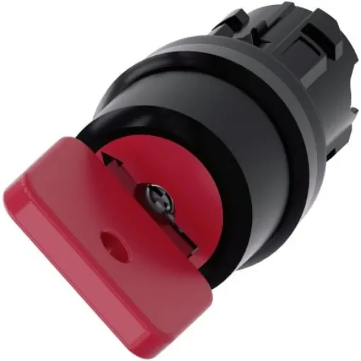 Siemens SIRIUS ACT 3SU10 2-position Key Switch Head, Momentary, 22mm Cutout - 3SU1000-4FC01-0AA0 product image