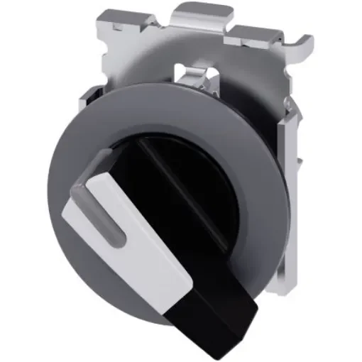 Siemens SIRIUS ACT 3SU10 Series 2 Position Selector Switch Head, 30mm Cutout - 3SU1062-2EF60-0AA0 product image