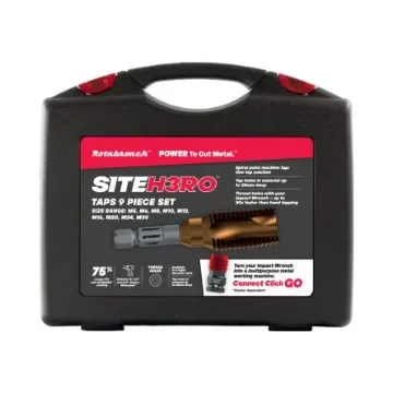 Rotabroach 9-Piece Tap Set, M30mm Max, M5mm Min, M2 HSS Bits - SHRTP3 product image