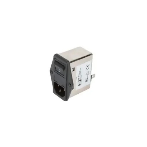 XP Power 10A, 264 V ac Male Screw IEC Inlet Filter 2 Pole FGSMA10BFR, Faston 1 Fuse product image