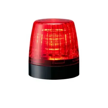 Patlite NE-A Series Red Steady Beacon, 24 V dc, Surface Mount, LED Bulb, IP65 - NE-24A-R product image