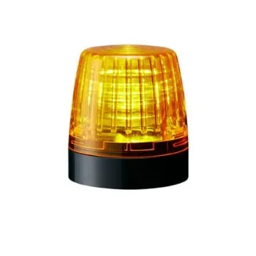 Patlite NE-A Series Amber Steady Beacon, 24 V dc, Surface Mount, LED Bulb, IP65 - NE-24A-Y product image