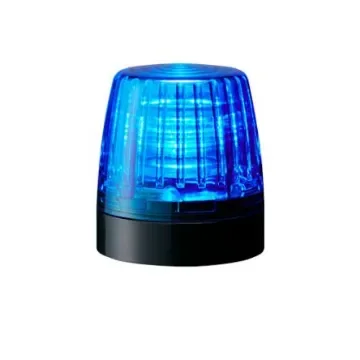 Patlite NE-A Series Blue Steady Beacon, 24 V dc, Surface Mount, LED Bulb, IP65 - NE-24A-B product image