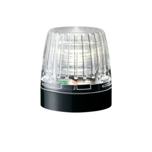 Patlite NE-A Series White Steady Beacon, 24 V dc, Surface Mount, LED Bulb, IP65 - NE-24A-C product image