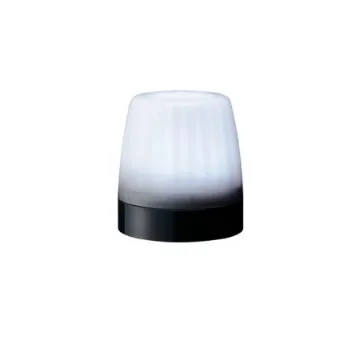 Patlite NE-A Series White Steady Beacon, 12 V dc, 24 V dc, Surface Mount, LED Bulb, IP67 - NE-M1ANN-M product image