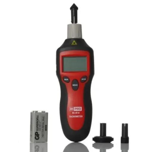 RS PRO Tachometer Best Accuracy ±0.05% + 1 digit - Contact, Non Contact LCD - 1938688 product image