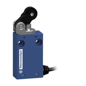 Telemecanique Sensors XCMH Series Roller Lever Plunger Limit Switch, 1NO/1NC, IP66, IP67, 2P, Plastic Housing - XCMH2121L2 product image