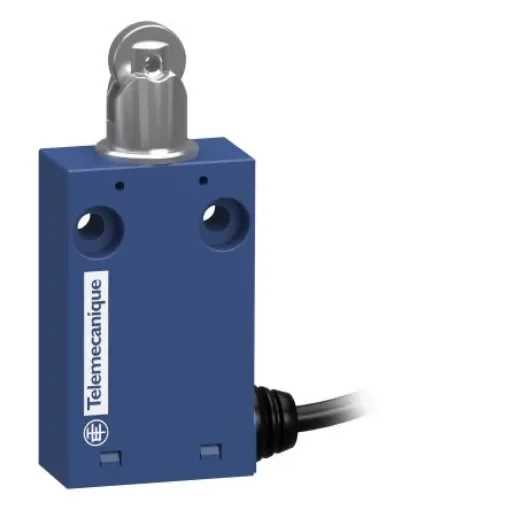 Telemecanique Sensors XCMH Series Roller Plunger Limit Switch, 1NO/1NC, IP66, IP67, 2P, Plastic Housing - XCMH2102L3 product image