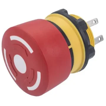 EAO 84 Series Twist Release Emergency Stop Push Button, Panel Mount, 22mm Cutout, 1NC, IP65, IP67 - 84-5220.0020 product image