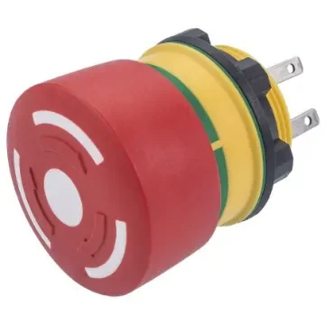 EAO 84 Series Twist Release Emergency Stop Push Button, Panel Mount, 22mm Cutout, 2NC, IP65, IP67 - 84-5340.0020 product image