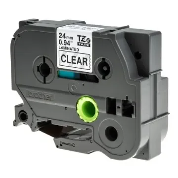 Brother Black on Clear Label Printer Tape, 8 m Length, 24 mm Width - TZe-151 product image