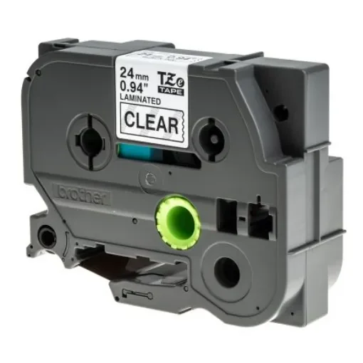 Brother Black on Clear Label Printer Tape, 8 m Length, 24 mm Width - TZe-151 product image