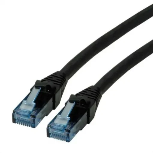 Roline, 10m Cat6a, Black RJ45 to Male RJ45 Male, U/UTP Unshielded, Terminated LSZH Sheath - 21.15.2757-40 product image