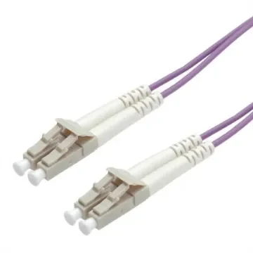 Roline LC to LC Duplex OM4 Fibre Optic Cable, 50/125µm, Violet, 15m - 21.15.8756-5 product image
