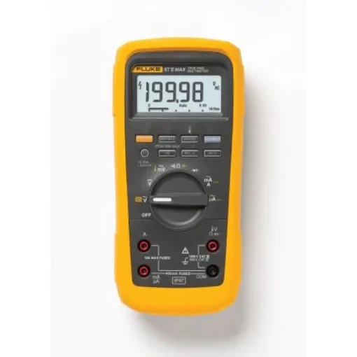Fluke 87V-MAX Handheld Digital Multimeter, True RMS, 10A ac Max, 10A dc Max, 1000V ac Max - FLUKE-87V-MAX product image