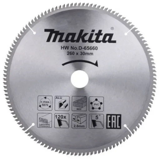 Makita Circular Saw Blade, Pack of 1 - D-65660 product image