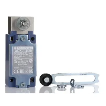 Telemecanique Sensors XCKJ Series Roller Lever Limit Switch, 1NC/1NO, IP66, DPST, Zamak Zinc Alloy Housing, 240V ac - XCKJ50541H29 product image