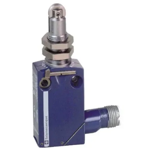 Telemecanique Sensors XCMD Series Roller Plunger Limit Switch, 1NC/1NO, IP66, IP67, IP68, DPST, Zamak Zinc Alloy - XCMD21F2C12 product image