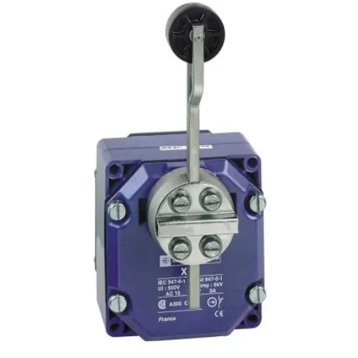 Telemecanique Sensors XCR Series Roller Lever Limit Switch, 2NO/2NC, IP54, DPST, Zinc Alloy Housing, 240V ac Max, 3A Max - XCRA12 product image