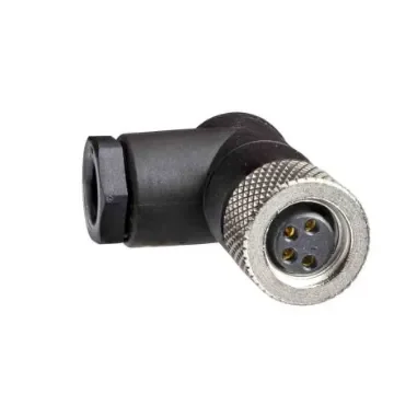 Telemecanique Sensors Circular Connector, 4 Contacts, Cable Mount, M8 Connector, Socket, Female, IP67, XZCC Series - XZCC8FCM40S product image
