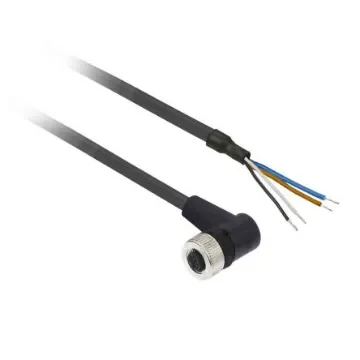 Telemecanique Sensors Right Angle Female 4 way M12 to Unterminated Sensor Actuator Cable, 20m - XZCP1241L20 product image