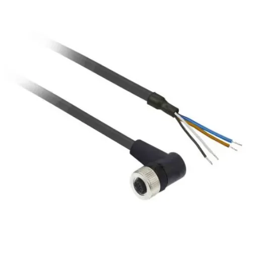 Telemecanique Sensors Right Angle Female 4 way M12 to Unterminated Sensor Actuator Cable, 20m - XZCP1241L20 product image