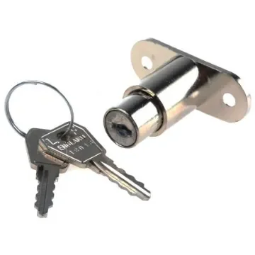 Euro-Locks a Lowe & Fletcher group Company Sliding Door Lock, 24mm Panel-to-Tongue, 19mm Cutout, Key Unlock - 5862007 product image