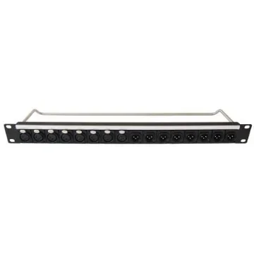 XLR 2 x 8 Port Loaded Rack Patch Panel, 1U Rack Height - CP30183 product image