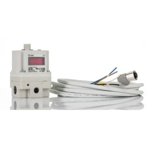 SMC G 1/4 Pneumatic Regulator - 0.005MPa to 0.9MPa, 1/4in, 1MPa max. input - ITV1050-31F2BL3 product image