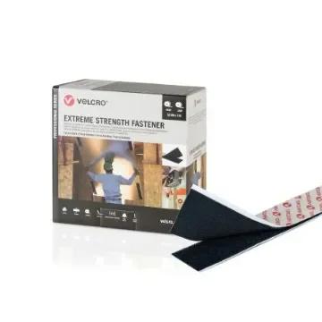 VELCRO® Black Hook & Loop Tape, 50mm x 5m - VEL-PS20012 product image